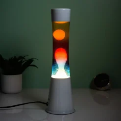 Ditverzinjeniet Verlichting|Lavalampen|Lavalamp wit met drie kleuren vloeistof