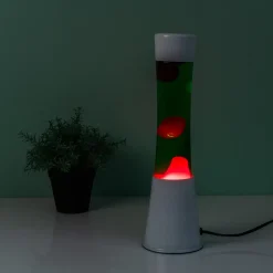 Ditverzinjeniet Lavalampen|Slaapkamer|Lavalamp wit met groene vloeistof en roze lava