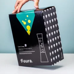 Ditverzinjeniet Verlichting|Lavalampen|Lavalamp zilver met groene vloeistof en gele lava