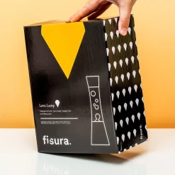 Ditverzinjeniet Verlichting|Lavalampen|Lavalamp zilver met oranje lava