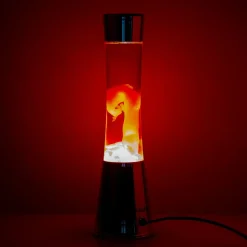 Ditverzinjeniet Verlichting|Lavalampen|Lavalamp zilver met rode lava