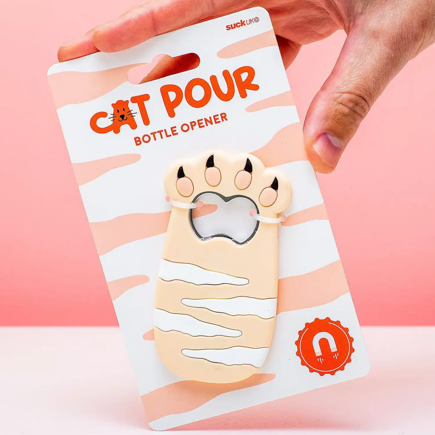 Ditverzinjeniet Flesopeners|Magnetische kattenpoot flesopener