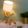 Ditverzinjeniet Verlichting|Mens houten tafellamp