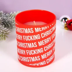 Ditverzinjeniet Kaarsen En Kandelaars|Merry Fucking Christmas kaars