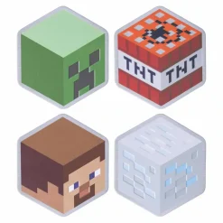 Ditverzinjeniet Onderzetters|Gaming|Minecraft Metalen onderzetters (set van 4)