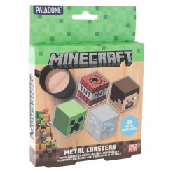 Ditverzinjeniet Onderzetters|Gaming|Minecraft Metalen onderzetters (set van 4)