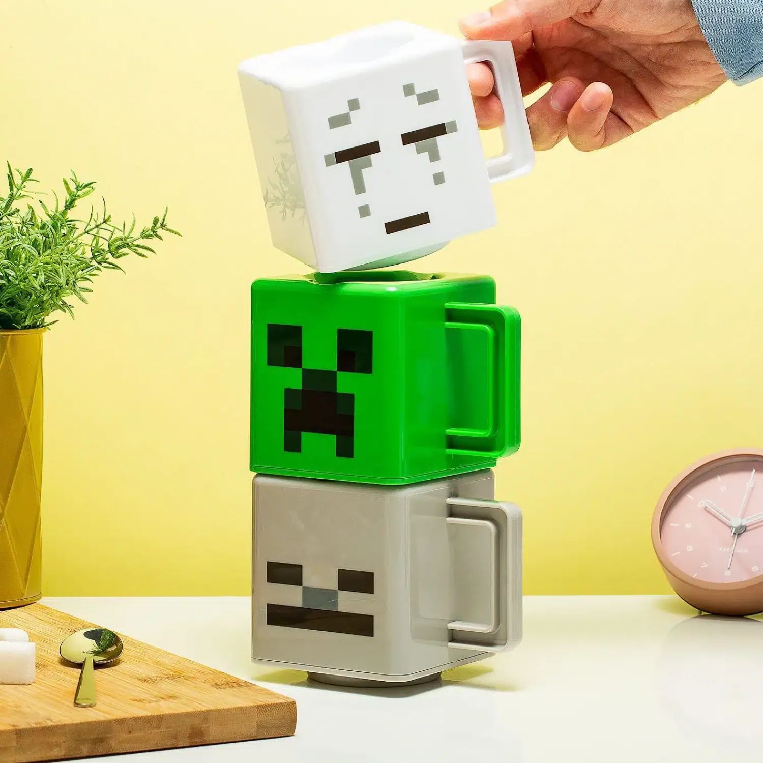 Ditverzinjeniet Mokken & Glazen|Gaming|Minecraft Stapelbare mokken (set van 3)