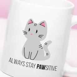 Ditverzinjeniet Mokken & Glazen|Mok Always Stay Pawsitive