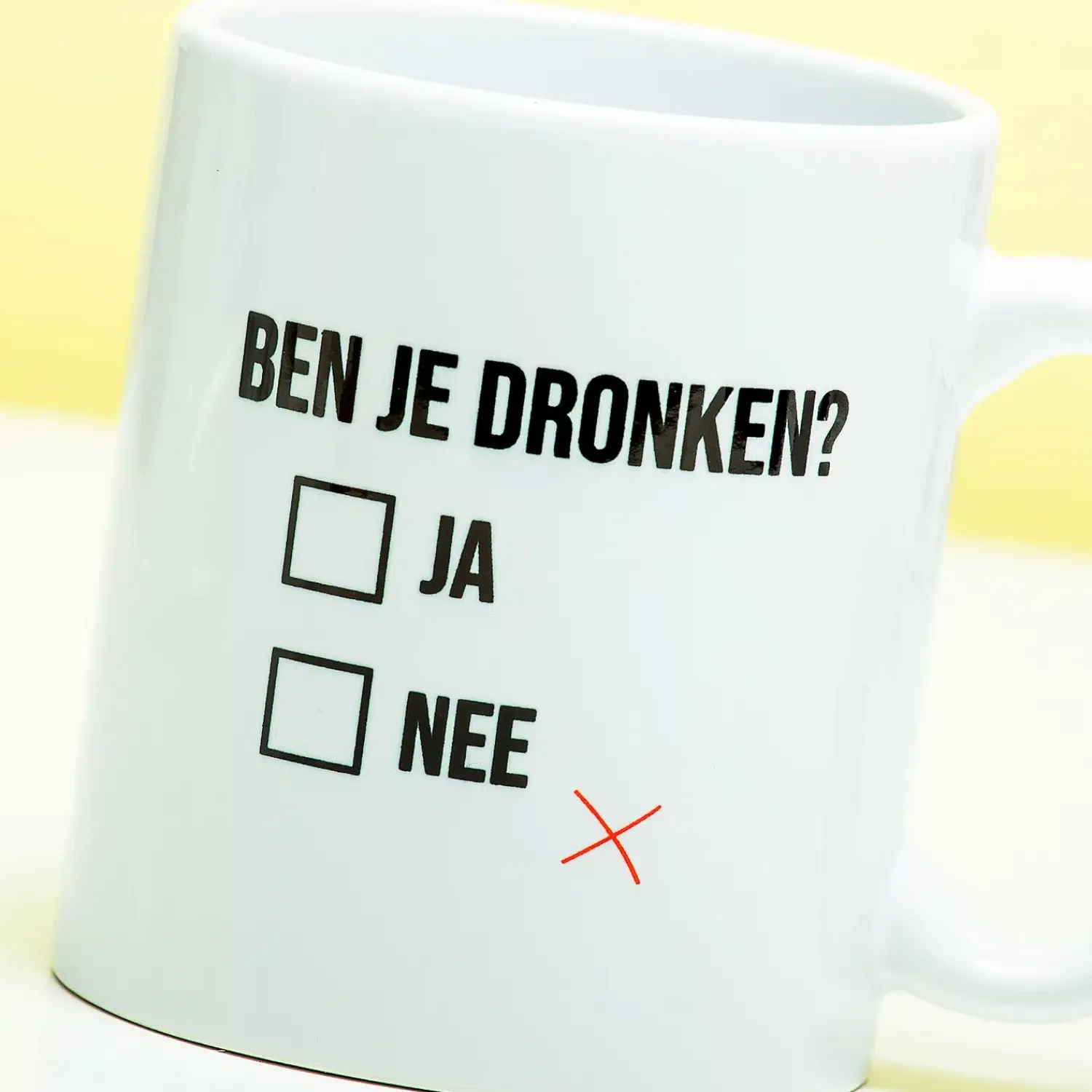 Ditverzinjeniet Mokken & Glazen|Borrelen|Mok Ben je dronken
