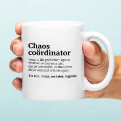 Ditverzinjeniet Mokken & Glazen|Mok Chaos coördinator