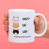 Ditverzinjeniet Mokken & Glazen|Mok Crazy Cat Lady