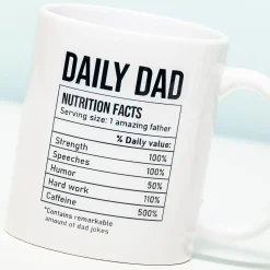Ditverzinjeniet Mokken & Glazen|Mok Daily Dad nutrition facts