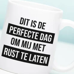 Ditverzinjeniet Mokken & Glazen|Mok Dit is de perfecte dag om mij met rust te laten