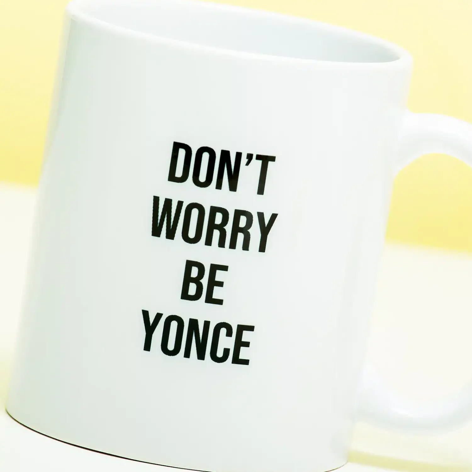 Ditverzinjeniet Mokken & Glazen|Mok Don’t Worry Be Yonce