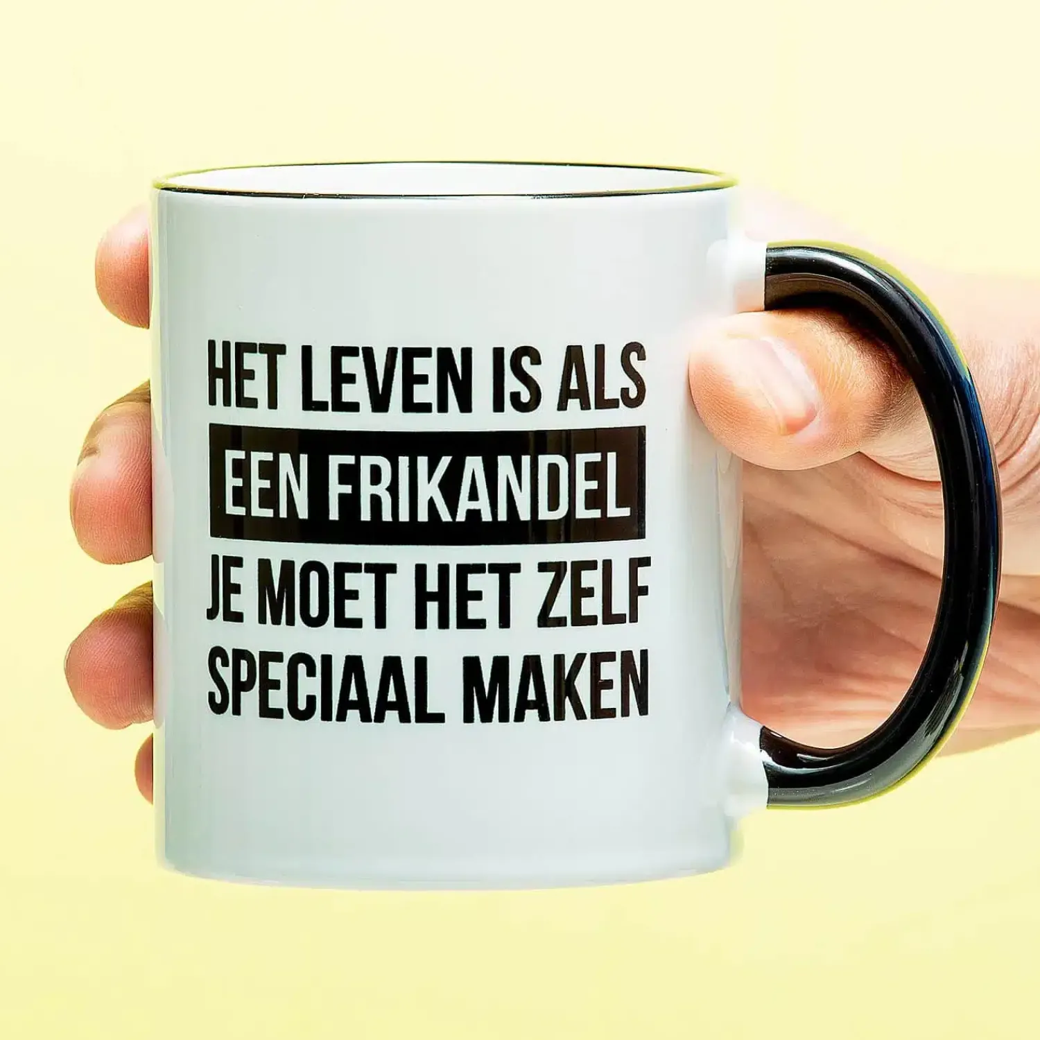 Ditverzinjeniet Mokken & Glazen|Mok Frikandel speciaal