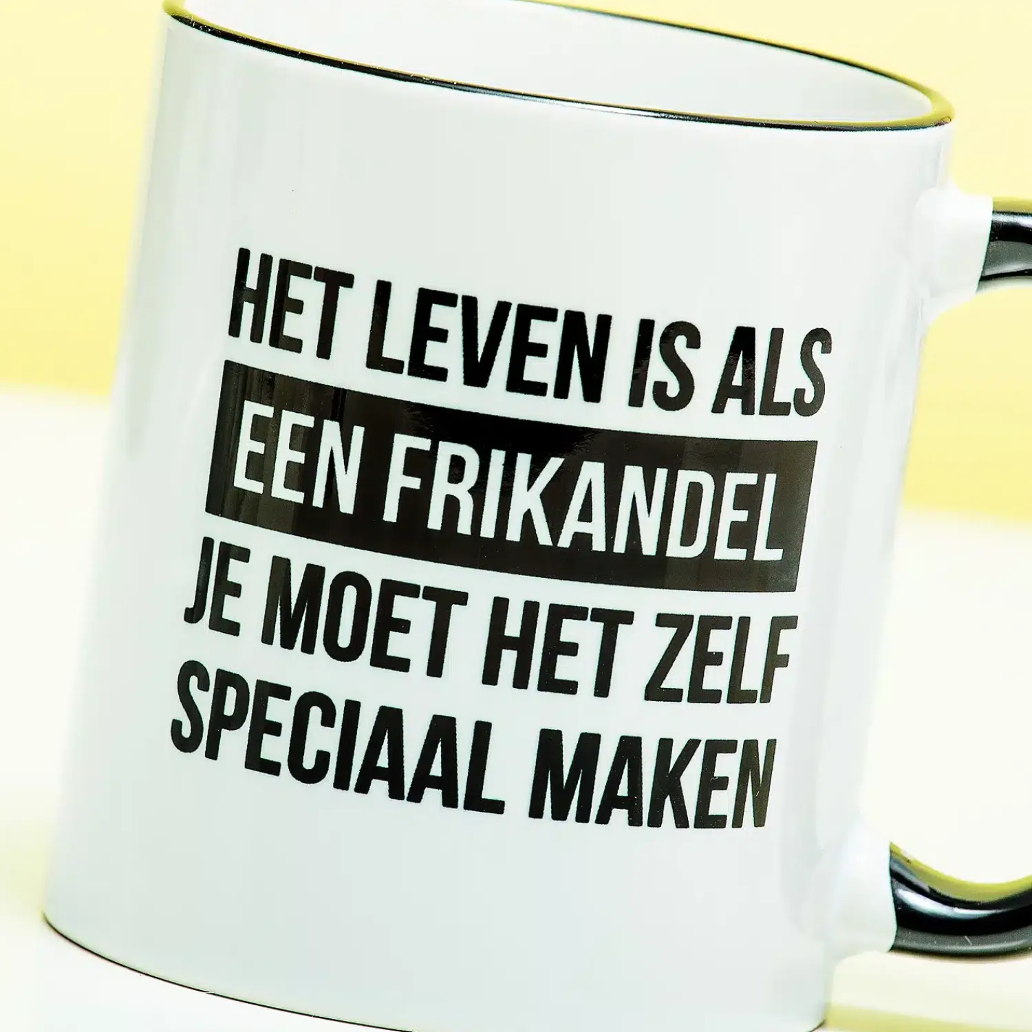 Ditverzinjeniet Mokken & Glazen|Mok Frikandel speciaal