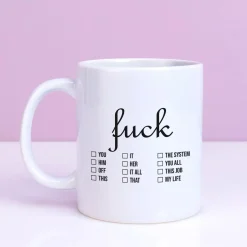 Ditverzinjeniet Kantoor|Mokken & Glazen|Mok Fuck Checklist