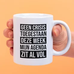 Ditverzinjeniet Kantoor|Mokken & Glazen|Mok Geen crisis toegestaan deze week