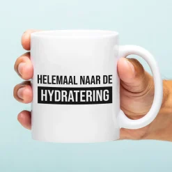 Ditverzinjeniet Mokken & Glazen|Mok Helemaal naar de hydratering