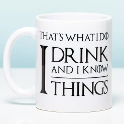 Ditverzinjeniet Mokken & Glazen|Mok I Drink And I Know Things