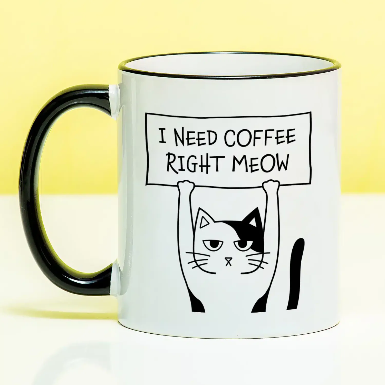 Ditverzinjeniet Mokken & Glazen|Mok I Need Coffee Right Meow