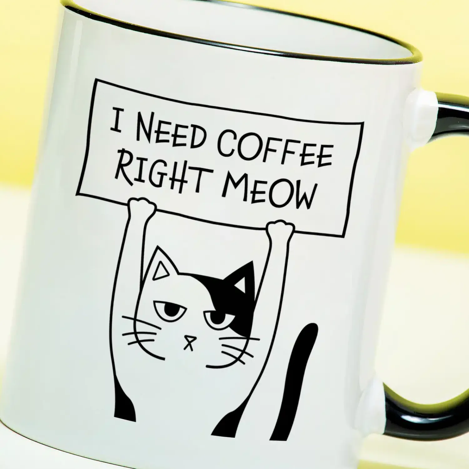 Ditverzinjeniet Mokken & Glazen|Mok I Need Coffee Right Meow