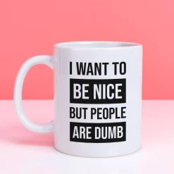 Ditverzinjeniet Kantoor|Mokken & Glazen|Mok I Want To Be Nice