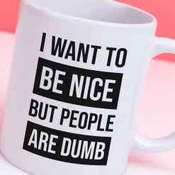 Ditverzinjeniet Kantoor|Mokken & Glazen|Mok I Want To Be Nice