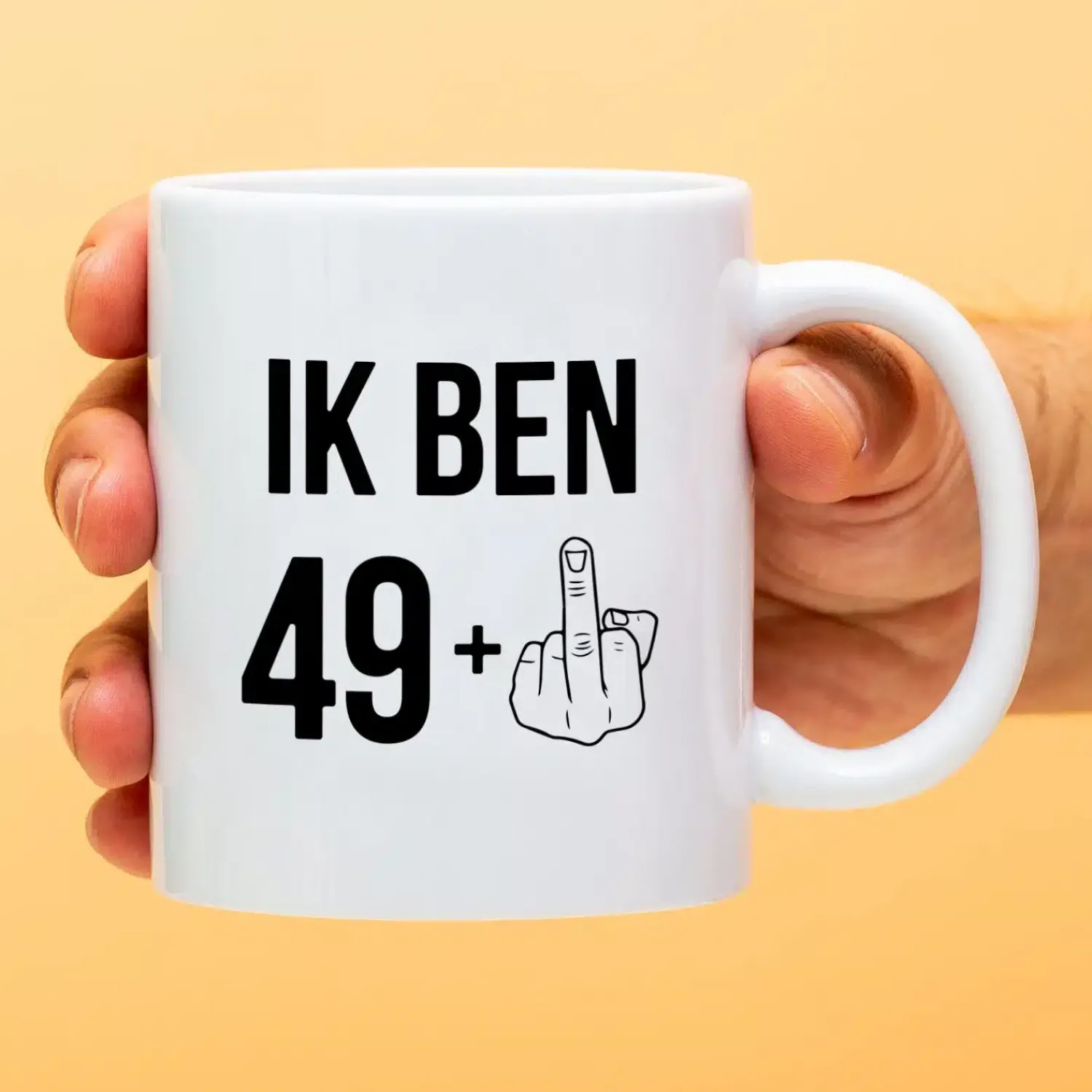 Ditverzinjeniet Mokken & Glazen|Mok Ik ben 49+