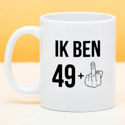 Ditverzinjeniet Mokken & Glazen|Mok Ik ben 49+