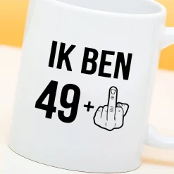 Ditverzinjeniet Mokken & Glazen|Mok Ik ben 49+