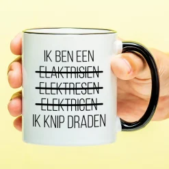 Ditverzinjeniet Mokken & Glazen|Mok Ik ben een elektricien