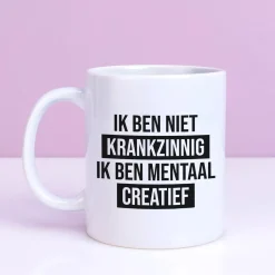 Ditverzinjeniet Mokken & Glazen|Mok Ik ben niet krankzinnig