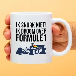 Ditverzinjeniet Mokken & Glazen|Sport|Mok Ik droom over Formule 1