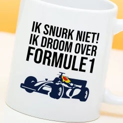 Ditverzinjeniet Mokken & Glazen|Sport|Mok Ik droom over Formule 1