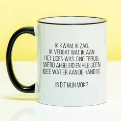 Ditverzinjeniet Mokken & Glazen|Mok Ik kwam, ik zag, ik vergat