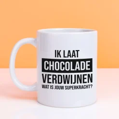 Ditverzinjeniet Mokken & Glazen|Mok Ik laat chocolade verdwijnen