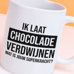 Ditverzinjeniet Mokken & Glazen|Mok Ik laat chocolade verdwijnen
