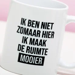 Ditverzinjeniet Mokken & Glazen|Mok Ik maak de ruimte mooier