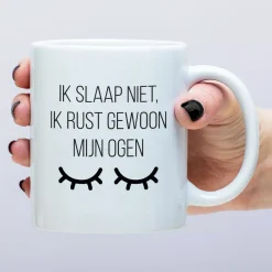 Ditverzinjeniet Mokken & Glazen|Mok Ik slaap niet