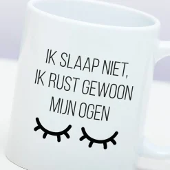 Ditverzinjeniet Mokken & Glazen|Mok Ik slaap niet