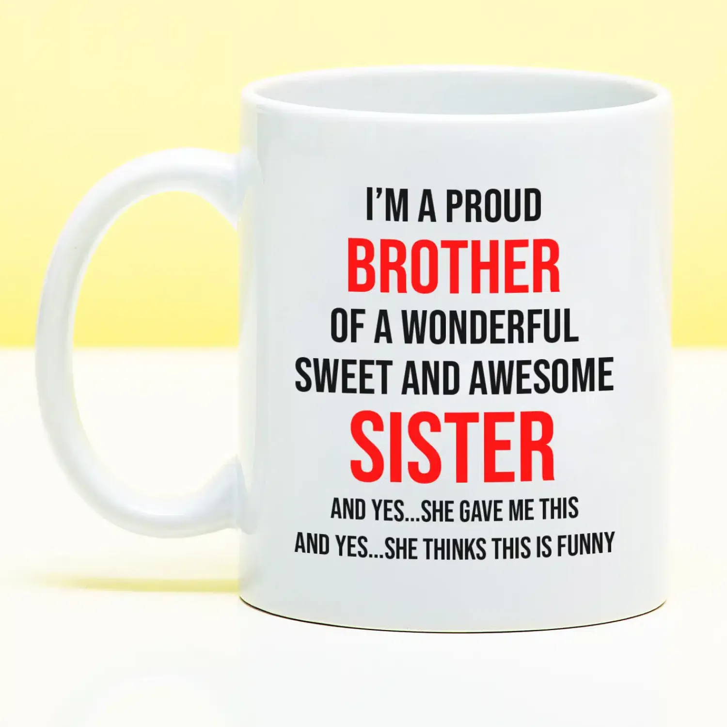 Ditverzinjeniet Mokken & Glazen|Mok I’m A Proud Brother