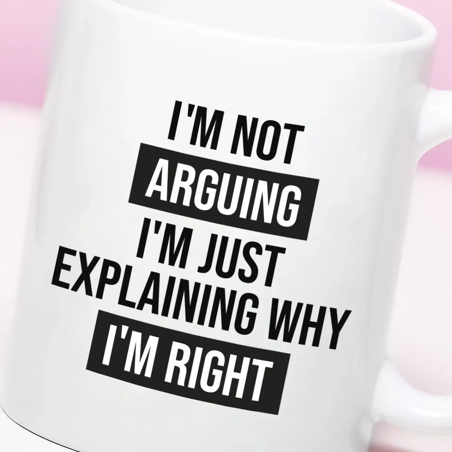 Ditverzinjeniet Mokken & Glazen|Mok I’m Not Arguing