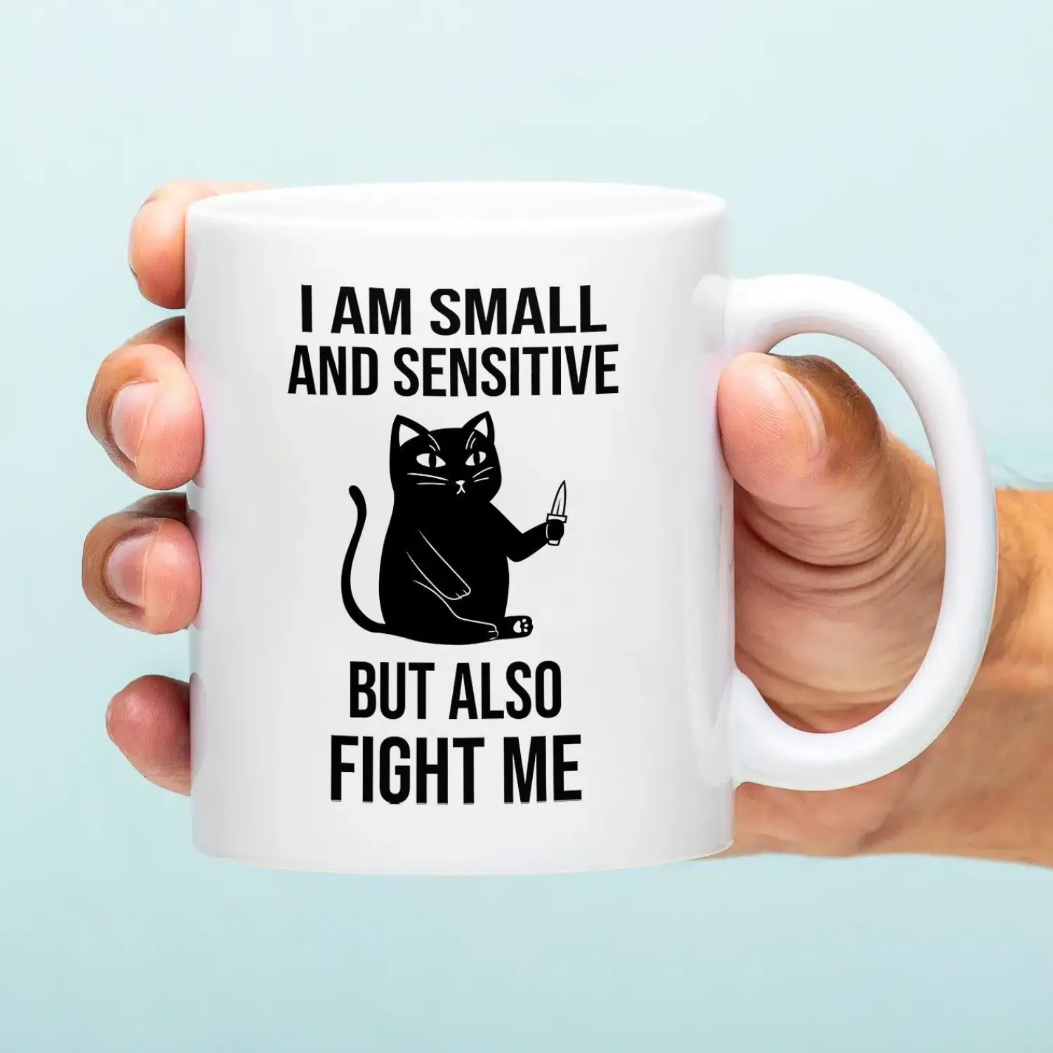 Ditverzinjeniet Mokken & Glazen|Mok I’m Small and Sensitive