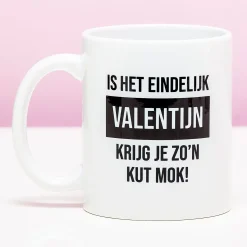 Ditverzinjeniet Mokken & Glazen|Mok Is het eindelijk Valentijn