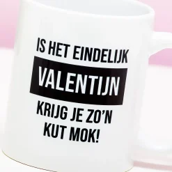 Ditverzinjeniet Mokken & Glazen|Mok Is het eindelijk Valentijn