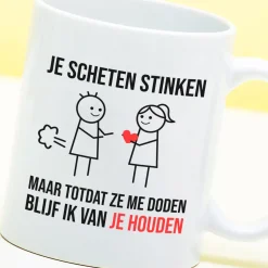 Ditverzinjeniet Mokken & Glazen|Mok Je scheten stinken