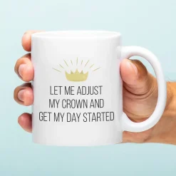 Ditverzinjeniet Mokken & Glazen|Mok Let Me Adjust My Crown