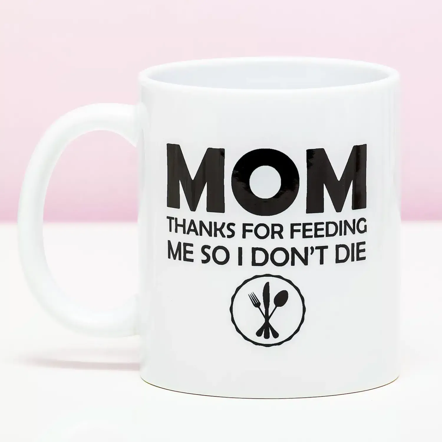 Ditverzinjeniet Mokken & Glazen|Mok Mom Thanks For Feeding Me