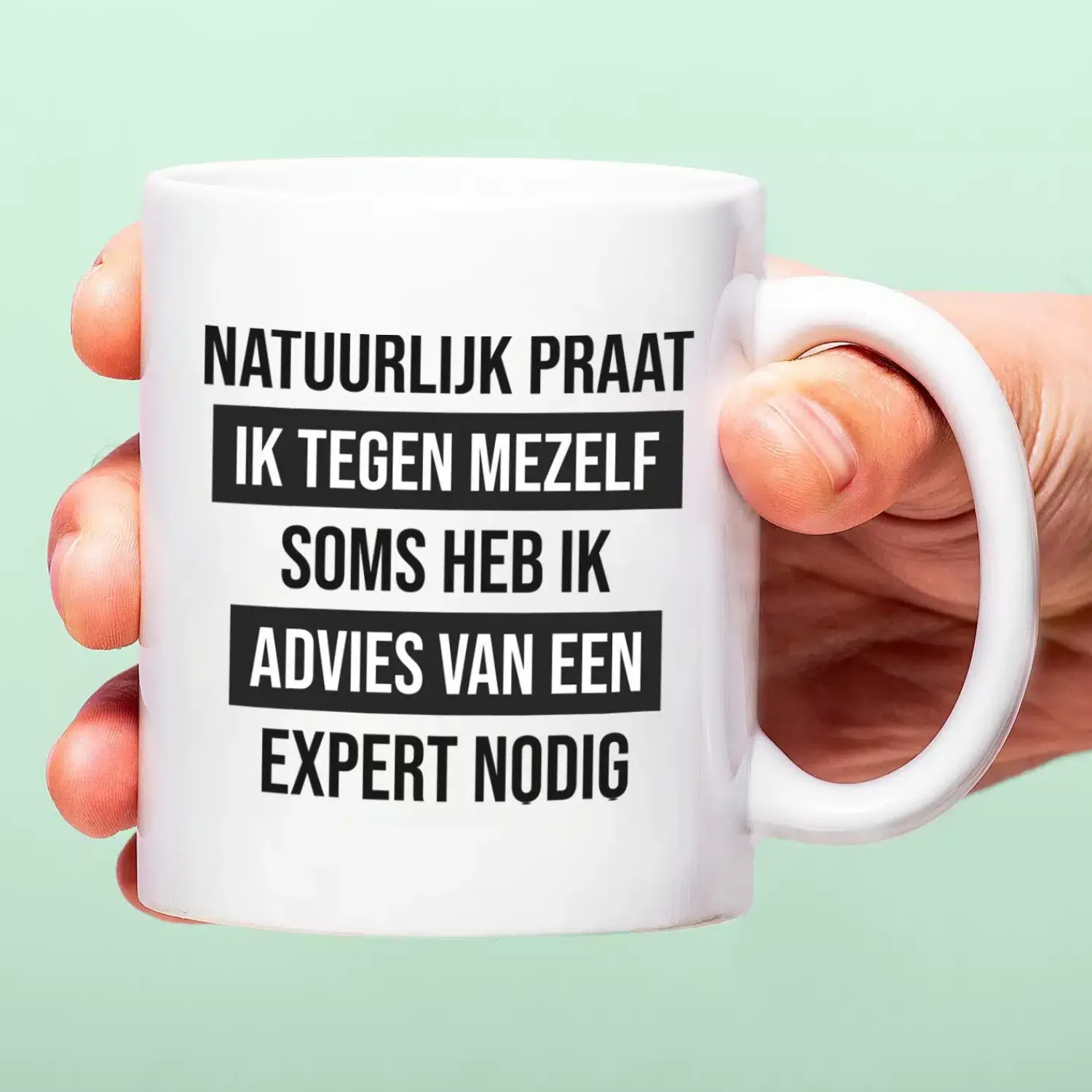 Ditverzinjeniet Mokken & Glazen|Mok Natuurlijk praat ik tegen mezelf